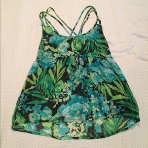 NWOT Aéropostale Tropical MultiStrapped Camisole